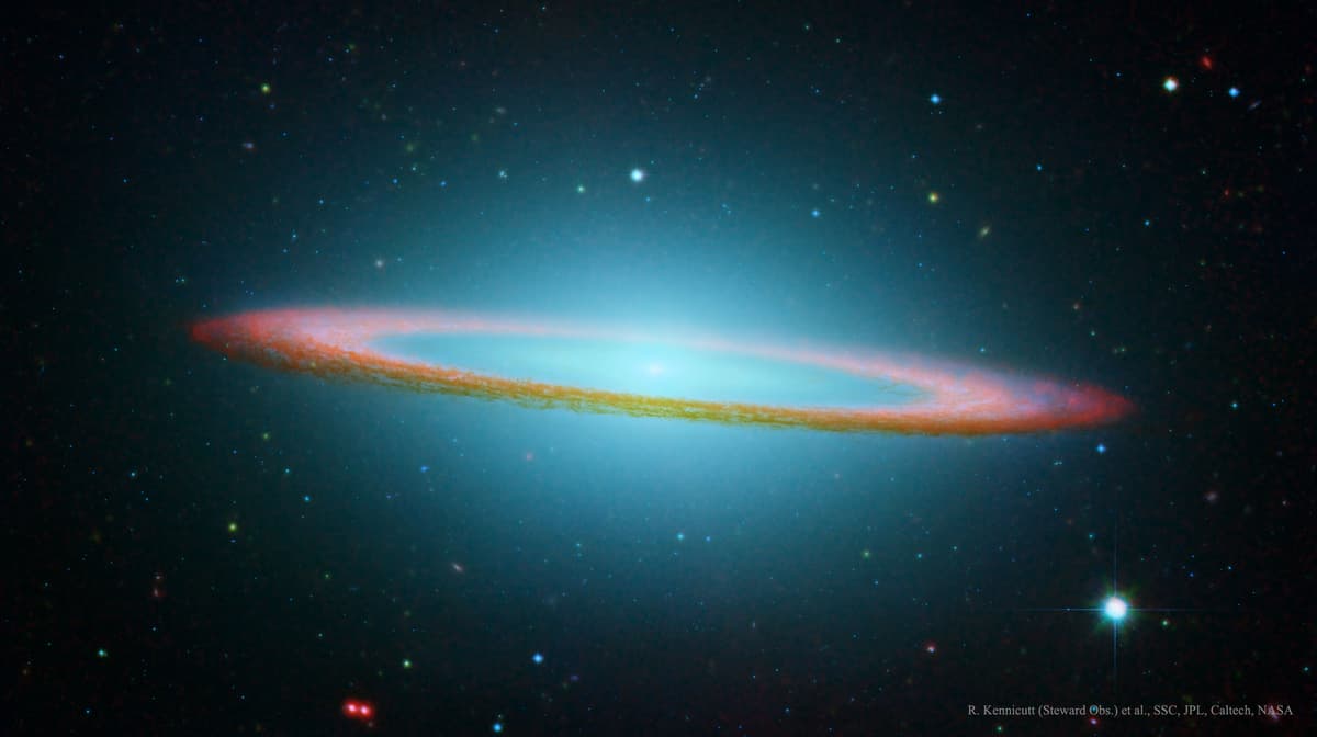 M104: The Sombrero Galaxy in Infrared
