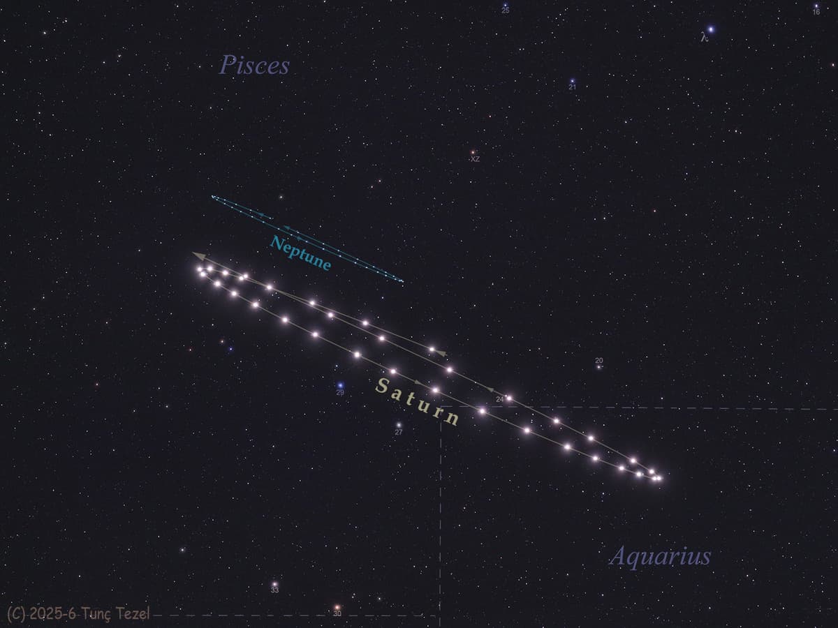 The Retrograde Dance of Saturn and Neptune