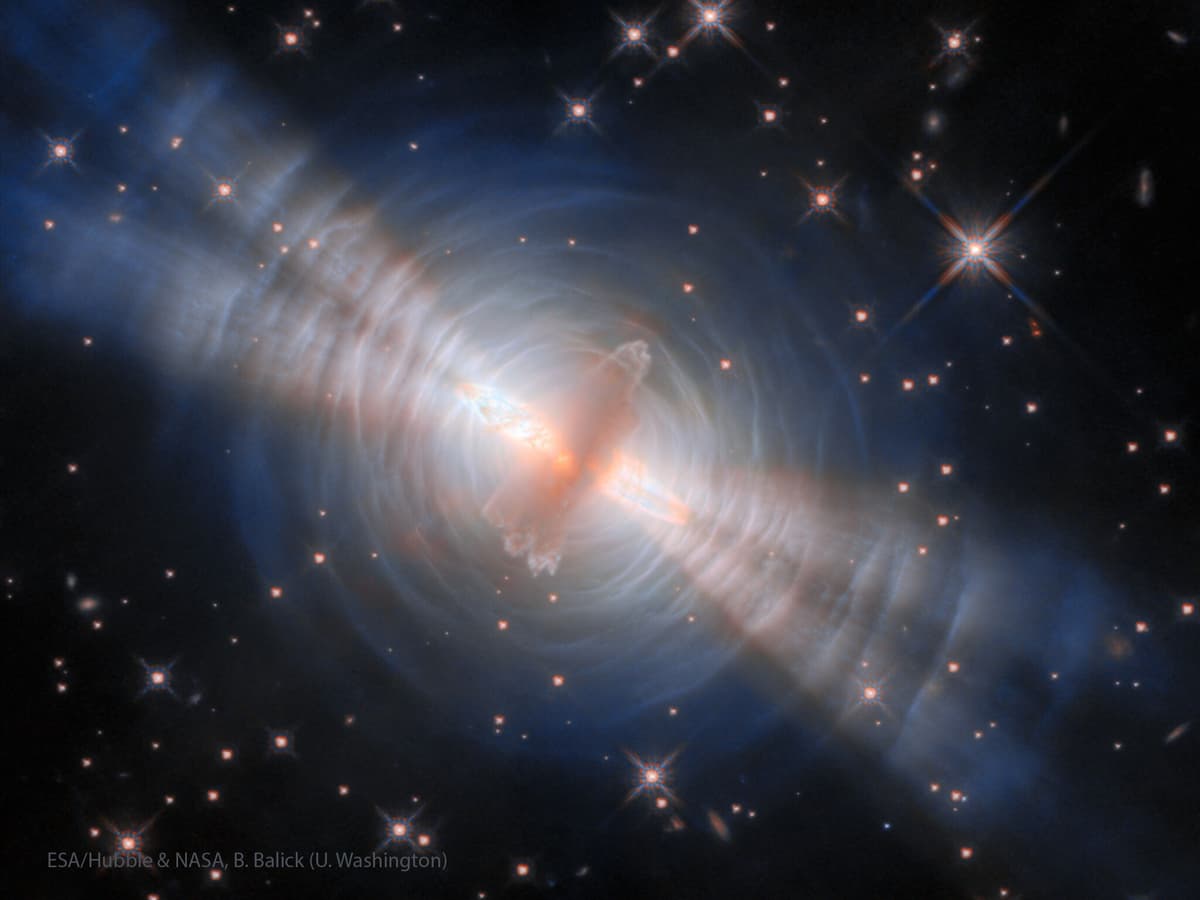 The Egg Nebula from the Hubble Telescope
