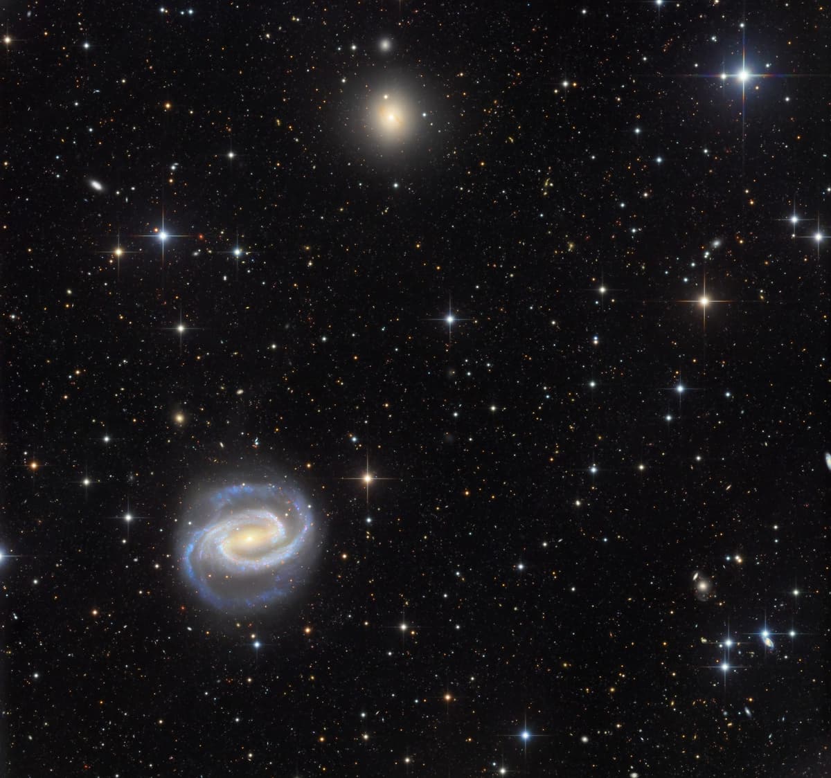 Galaxies in the River: NGC 1300 and NGC 1297